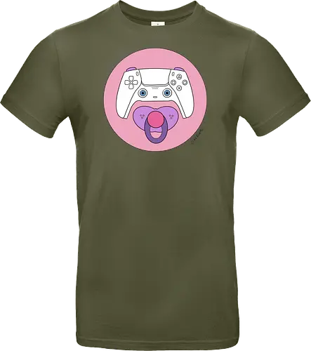 Cuteroller rosa - Caricatura, Ruth Hebler, Controller, Baby, Schnuller, Gaming - Standard T-Shirt