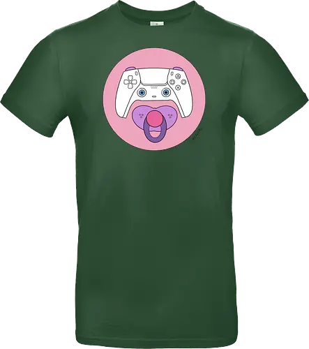 Cuteroller rosa - Caricatura, Ruth Hebler, Controller, Baby, Schnuller, Gaming - Standard T-Shirt