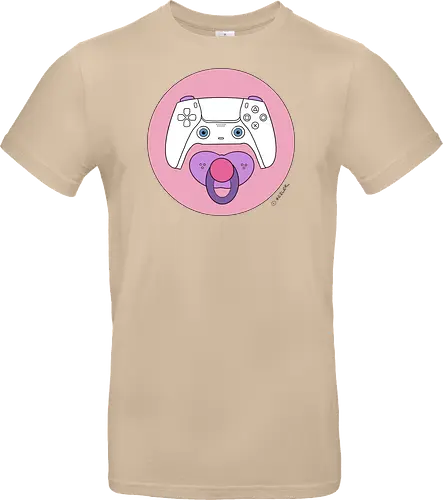 Cuteroller rosa - Caricatura, Ruth Hebler, Controller, Baby, Schnuller, Gaming - Standard T-Shirt