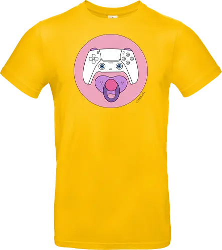 Cuteroller rosa - Caricatura, Ruth Hebler, Controller, Baby, Schnuller, Gaming - Standard T-Shirt