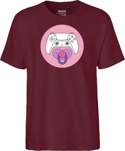Cuteroller rosa - Caricatura, Ruth Hebler, Controller, Baby, Schnuller, Gaming - Fairtrade T-Shirt