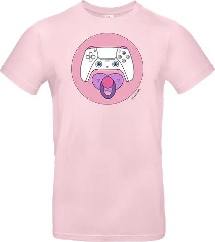Cuteroller rosa - Caricatura, Ruth Hebler, Controller, Baby, Schnuller, Gaming - Standard T-Shirt