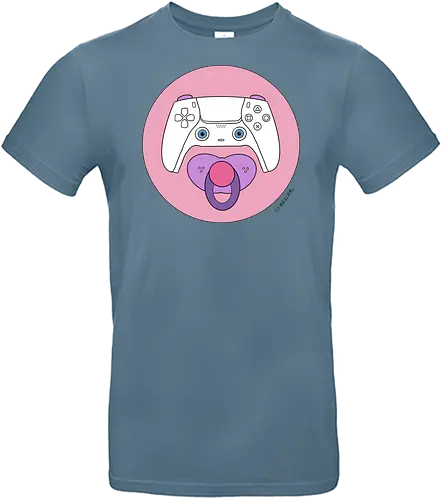 Cuteroller rosa - Caricatura, Ruth Hebler, Controller, Baby, Schnuller, Gaming - Standard T-Shirt