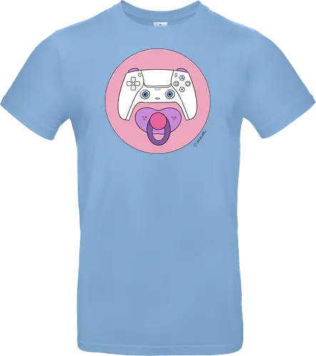 Cuteroller rosa - Caricatura, Ruth Hebler, Controller, Baby, Schnuller, Gaming - Standard T-Shirt