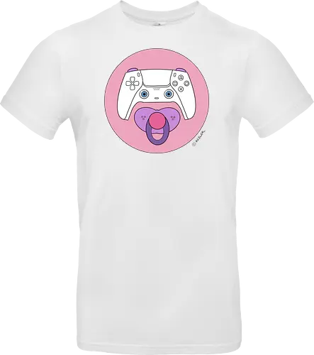 Cuteroller rosa - Caricatura, Ruth Hebler, Controller, Baby, Schnuller, Gaming - Standard T-Shirt
