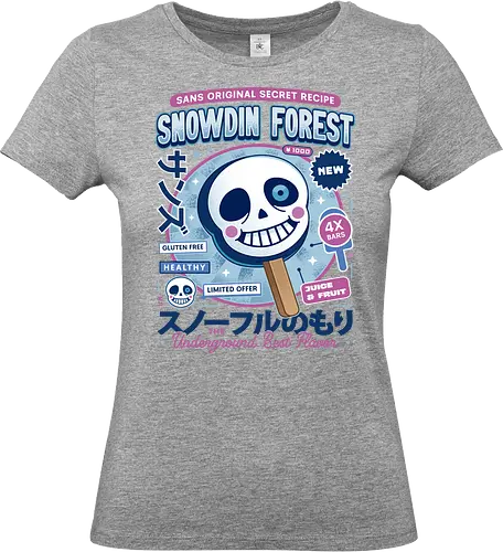 Snowdin Foroest Ice Cream - Tale, deltarune, muffet, sans, spider cider, indie game, video game, gaming, rpg, flowey, mettaton, gamer, papyrus, toriel, asgore, coffee - Standard T-Shirt (Frauen)