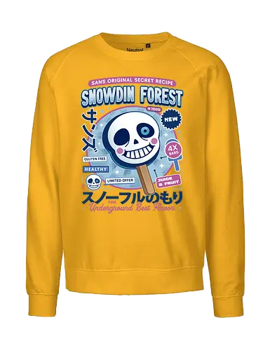 Snowdin Foroest Ice Cream - Tale, deltarune, muffet, sans, spider cider, indie game, video game, gaming, rpg, flowey, mettaton, gamer, papyrus, toriel, asgore, coffee - Fairtrade Sweatshirt