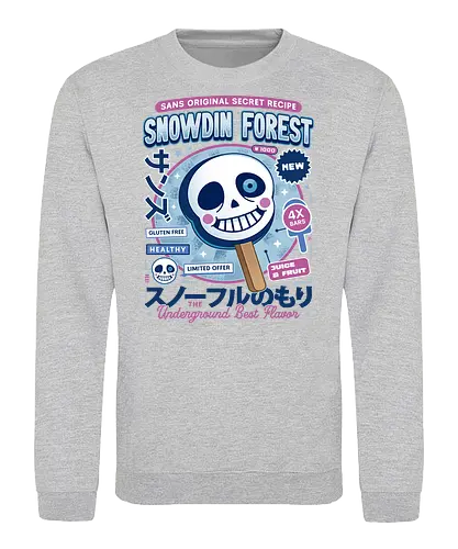 Snowdin Foroest Ice Cream - Tale, deltarune, muffet, sans, spider cider, indie game, video game, gaming, rpg, flowey, mettaton, gamer, papyrus, toriel, asgore, coffee - Sweatshirt