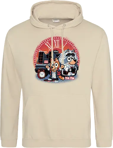 Bark in Time we go - TV series, animation, puppy, cute, funny, mash up, movie, retro, time travel, space, science fiction - Standard Hoodie