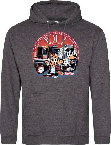 Bark in Time we go - TV series, animation, puppy, cute, funny, mash up, movie, retro, time travel, space, science fiction - Standard Hoodie