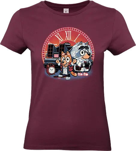 Bark in Time we go - TV series, animation, puppy, cute, funny, mash up, movie, retro, time travel, space, science fiction - Standard T-Shirt (Frauen)