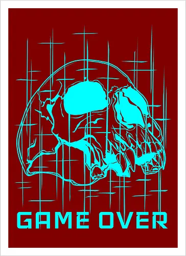 GAME_OVER // TOXIC_CYAN