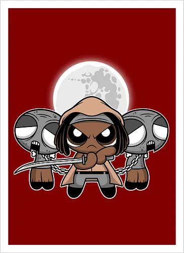 Chibi Samurai Girl - Zombie Apocalypse Cute Art