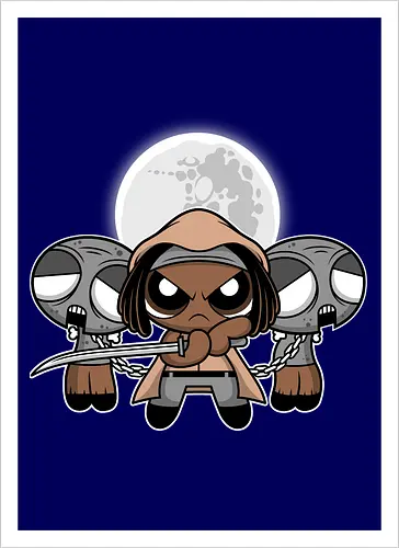 Chibi Samurai Girl - Zombie Apocalypse Cute Art