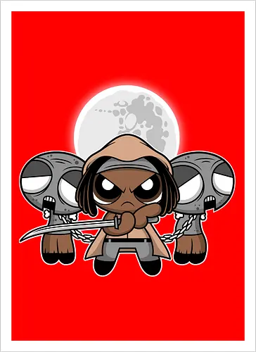 Chibi Samurai Girl - Zombie Apocalypse Cute Art