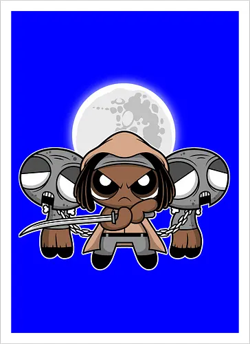 Chibi Samurai Girl - Zombie Apocalypse Cute Art