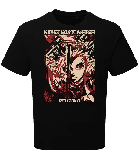 Flammenkrieger - Stilisierte Japanische Anime Grafik