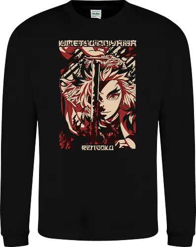 Flammenkrieger - Stilisierte Japanische Anime Grafik