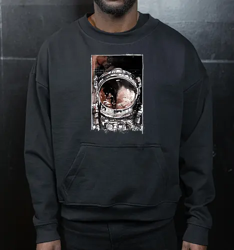 Headspace - Headspace, Astronaut, Space, Universe - Cropped Sweatshirt