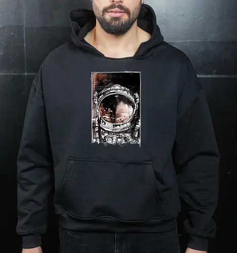 Headspace - Headspace, Astronaut, Space, Universe - Cropped Hoodie