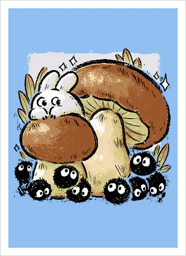 Dust Balls with Autumn Mushrooms
