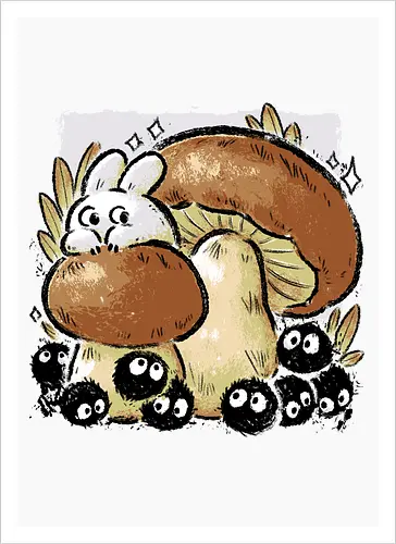 Dust Balls with Autumn Mushrooms
