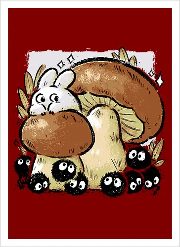 Dust Balls with Autumn Mushrooms