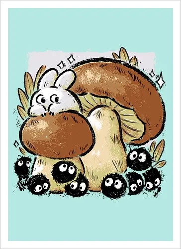 Dust Balls with Autumn Mushrooms
