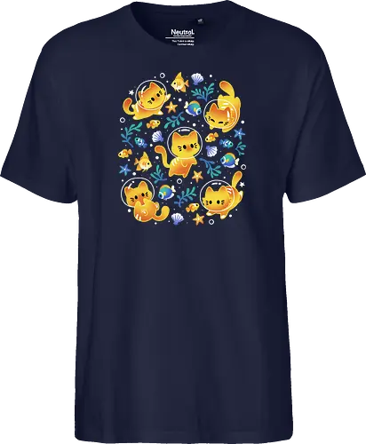 Kittens of the Sea – Cats and Fish - Fairtrade T-Shirt