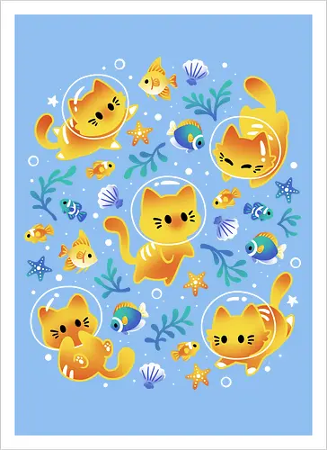 Kittens of the Sea – Cats and Fish