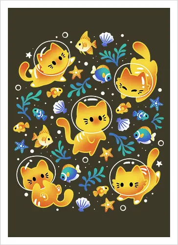 Kittens of the Sea – Cats and Fish