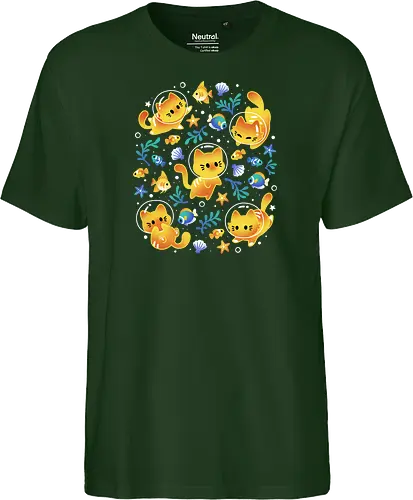 Kittens of the Sea – Cats and Fish - Fairtrade T-Shirt