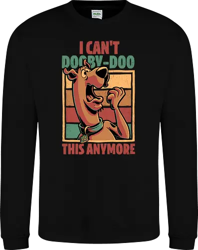 Scared Tired Cartoon Dog