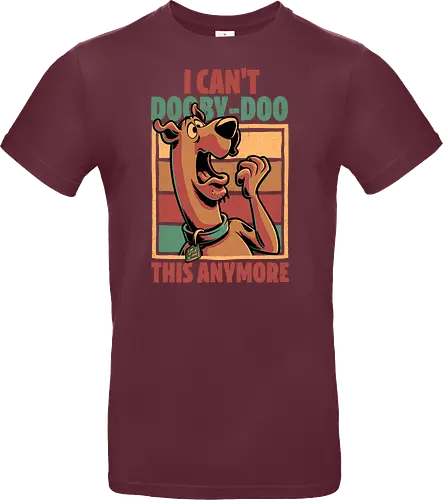 Scared Tired Cartoon Dog