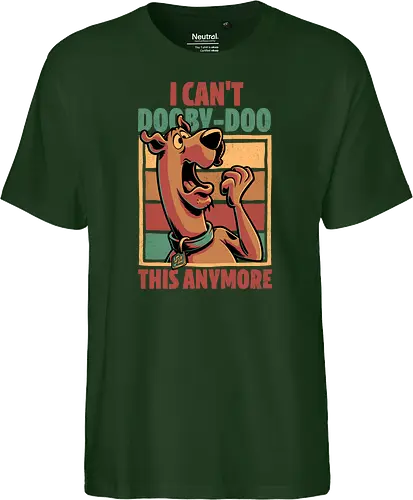 Scared Tired Cartoon Dog