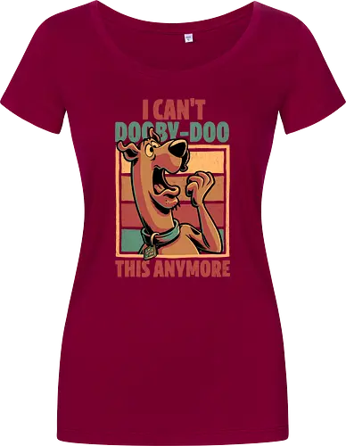 Scared Tired Cartoon Dog