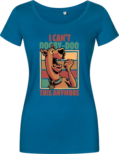 Scared Tired Cartoon Dog