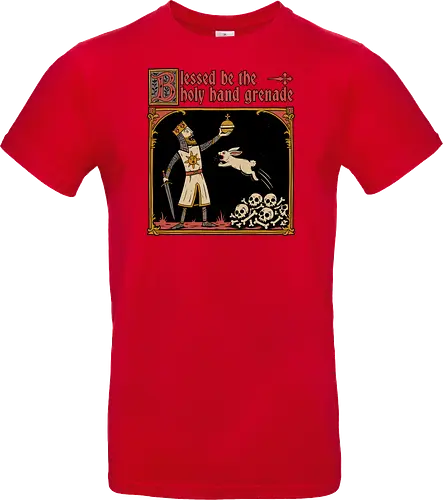 King Rabbit Medieval - King, King Arthur, Rabbit, Medieval, Classic Movie, Classic, Classic Movies, British, Comedy, Movies, Movie, Fantasy, Adventure, Rpg, Fun, Funny, Holy Grail, Skull, Bones - Standard T-Shirt