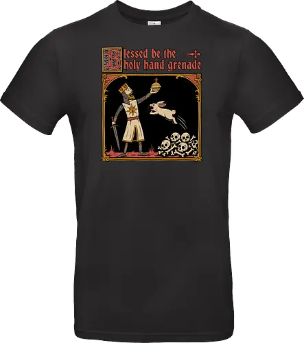 King Rabbit Medieval - King, King Arthur, Rabbit, Medieval, Classic Movie, Classic, Classic Movies, British, Comedy, Movies, Movie, Fantasy, Adventure, Rpg, Fun, Funny, Holy Grail, Skull, Bones - Standard T-Shirt