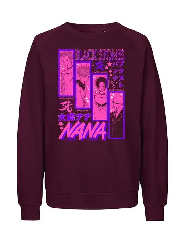 NANA Black Stones Blast Punk Band Poster - Nana Osaki, Black Stones, BLAST punk band, Ai Yazawa manga, punk rock anime, anime band merch, otaku gift, shoujo punk aesthetic - Fairtrade Sweatshirt