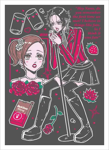 Nana Osaki Fate Brought Us Together - Nana manga, Ai Yazawa, punk romance, shoujo aesthetic, Nana Osaki, anime gift for her, otaku fashion, fate and love - Kunstdruck