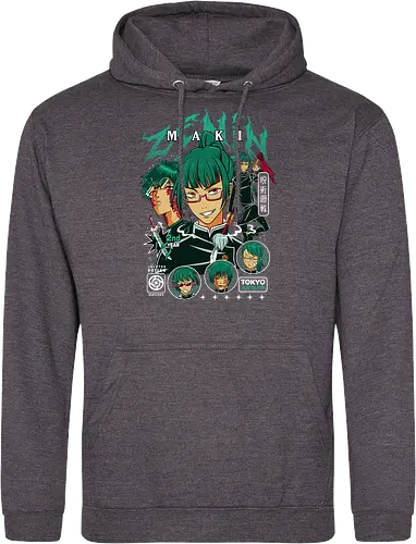 Maki Zenin Jujutsu Warrior Spirit - maki zenin, Jujutsu, strong female character, shonen warrior, anime girl power, manga illustration, jjk gift, weeb apparel - Standard Hoodie