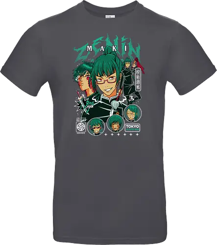 Maki Zenin Jujutsu Warrior Spirit - maki zenin, Jujutsu, strong female character, shonen warrior, anime girl power, manga illustration, jjk gift, weeb apparel - Standard T-Shirt