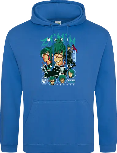 Maki Zenin Jujutsu Warrior Spirit - maki zenin, Jujutsu, strong female character, shonen warrior, anime girl power, manga illustration, jjk gift, weeb apparel - Standard Hoodie