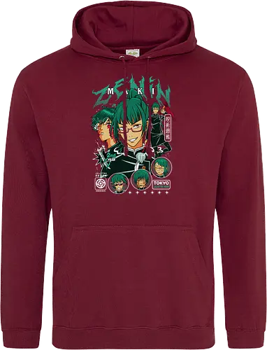 Maki Zenin Jujutsu Warrior Spirit - maki zenin, Jujutsu, strong female character, shonen warrior, anime girl power, manga illustration, jjk gift, weeb apparel - Standard Hoodie