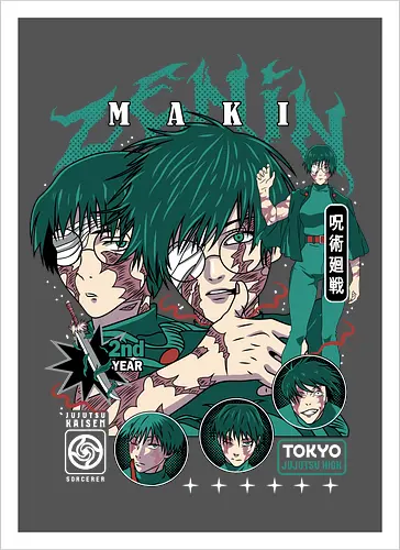 Maki Zenin JJK Unstoppable Force