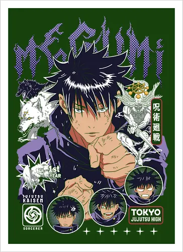 Megumi Fushiguro JJK Ten Shadows Unleashed
