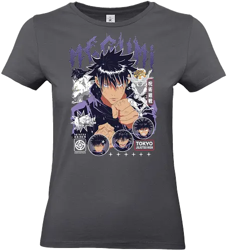 Megumi Fushiguro JJK Ten Shadows Unleashed - megumi fushiguro, Jujutsu, ten shadows technique, dark brooding anime, shonen manga hero, jjk fan art, anime gift for him, otaku tee - Standard T-Shirt (Frauen)