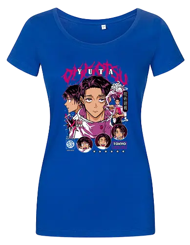 Yuta Okkotsu JJK Special Grade Rising - yuta okkotsu, Jujutsu, special grade student, rika cursed spirit, jjk volume zero, anime fan art, pink aesthetic anime, otaku birthday gift - Damen T-Shirt