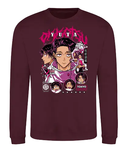 Yuta Okkotsu JJK Special Grade Rising - yuta okkotsu, Jujutsu, special grade student, rika cursed spirit, jjk volume zero, anime fan art, pink aesthetic anime, otaku birthday gift - Sweatshirt